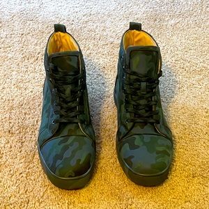 CHRISTIAN LOUBOUTIN CAMOUFLAGE PATTERN SIZE 12